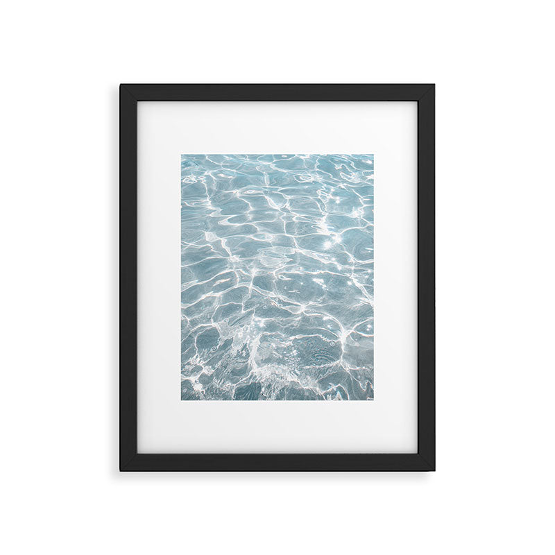 Crystal Clear Blue Water Photo Art Print | Crete Island Summer Holiday | Greece Travel Photography Framed Art Print Gallery Image 4