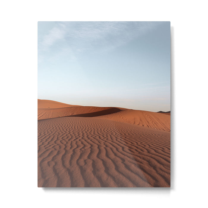 Fine Desert Structures Photo | Sahara Desert Morocco Art Print | Landscape Nature Travel Photography Metal Print Gallery Image 1