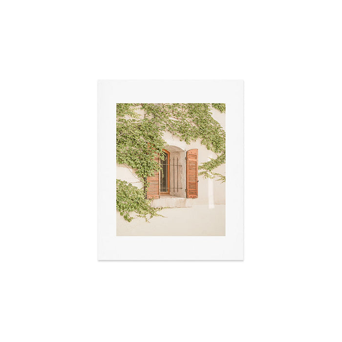French Window Shutters Photo | Botanical Summer Art Print from Lyon | France Travel Photography Art Print Gallery Image 1