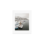Harbor In Norway Snow Photo | Winter In Norway Boats And Mountains Art Print | Travel Photography Art Print Gallery Image 1