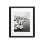 Harbor In Norway Snow Photo | Winter In Norway Boats And Mountains Art Print | Travel Photography Framed Art Print Gallery Image 5