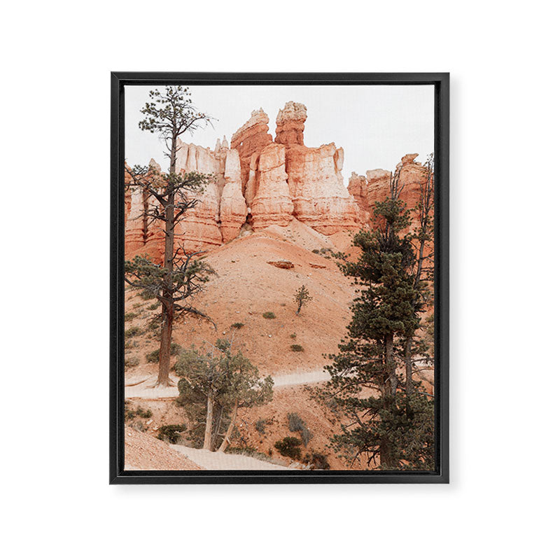 Landscape Of Bryce National Park Photo | Utah Nature Art Print | USA Digital Travel Photography Framed Canvas Print Gallery Image 6