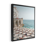 Marina Grande Beach Photo | Amalfi Coast Town In Italy Art Print | Summer Landscape Travel Photography Framed Canvas Print Gallery Image 2
