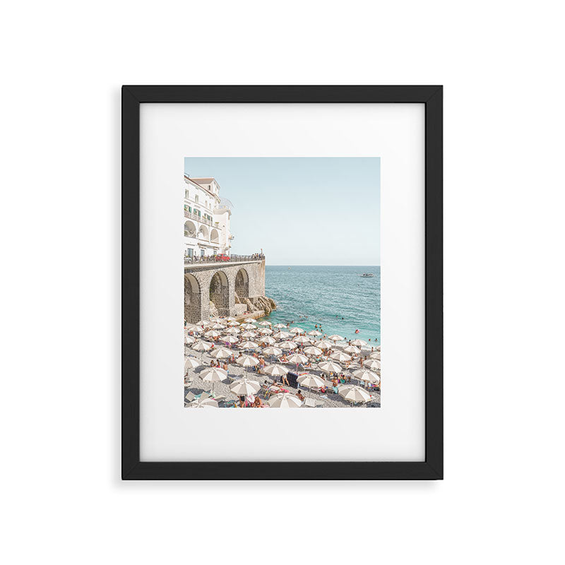 Marina Grande Beach Photo | Amalfi Coast Town In Italy Art Print | Summer Landscape Travel Photography Framed Art Print Gallery Image 5