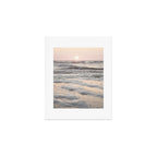 Pastel Tones Ocean In Holland Photo | Dutch Coast Seafoam And Waves Art Print | Travel Photography Art Print Gallery Image 1