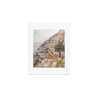 Positano Bliss Photo | Amalfi Coast Mountain Landscape In Pastel Color Art Print | Italy Travel Photography Art Print Gallery Image 1