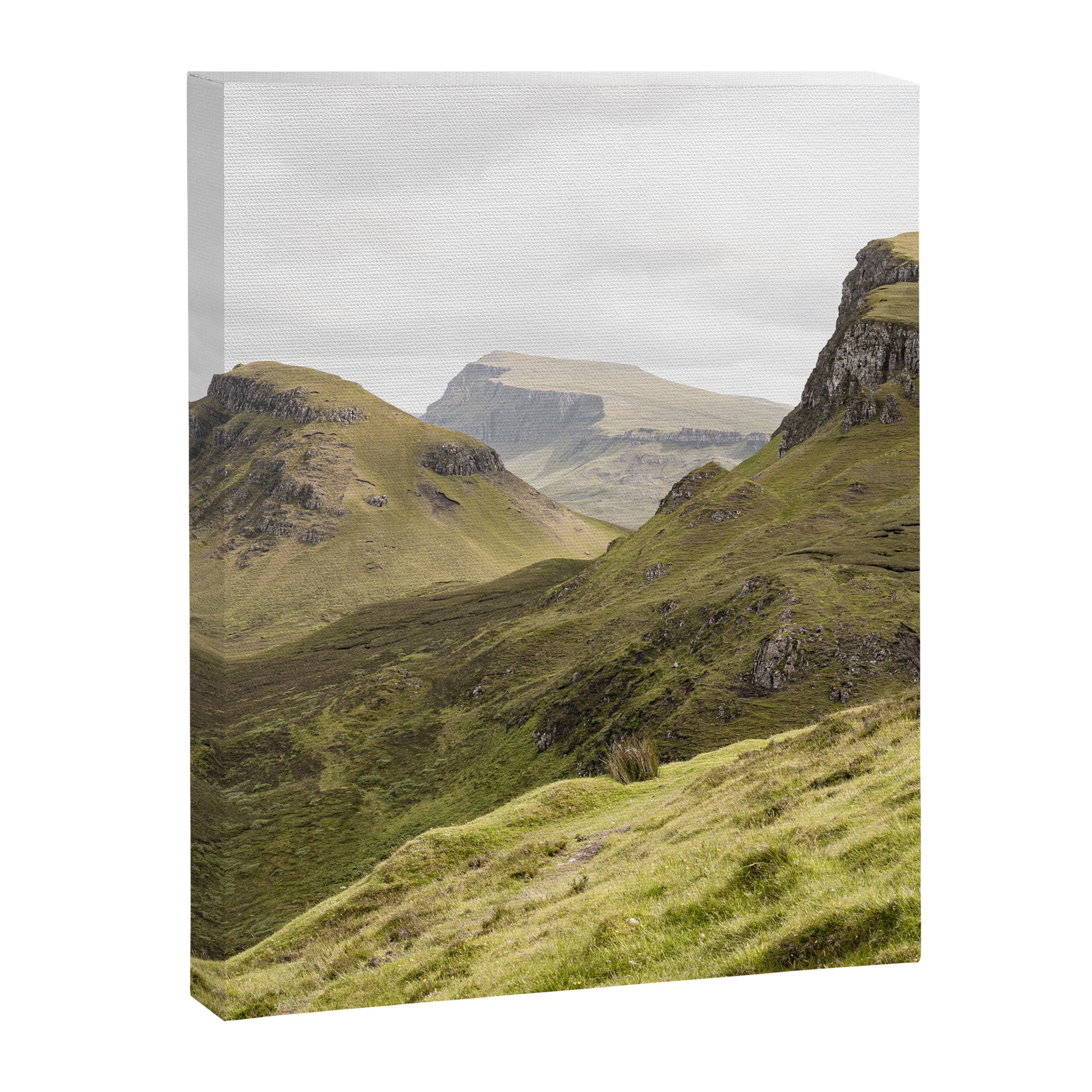 Quiraing Landscape | Nature Travel Photography Art Print | Isle of Skye in Scotland Canvas Print Gallery Image 6