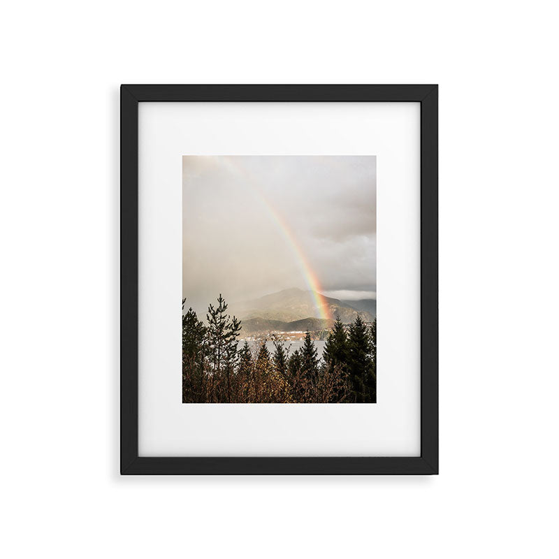 Rainbow In The Mountains | Lake In Norway Photo Art Print  | Nature Landscape Travel Photography Framed Art Print Gallery Image 5