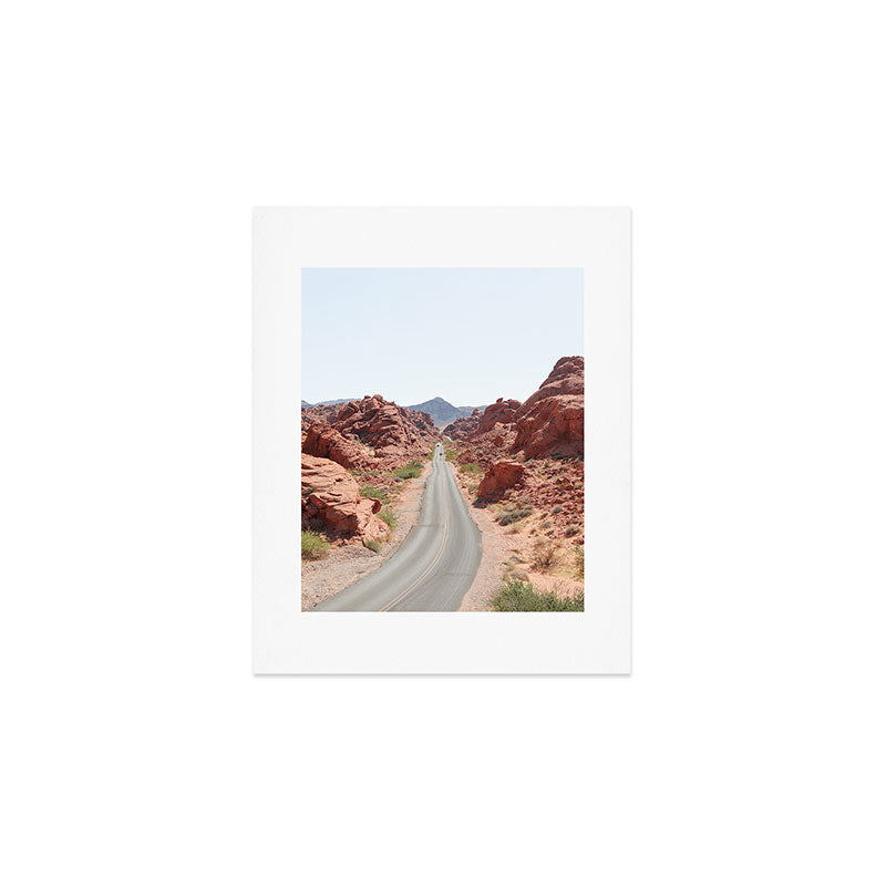 Roads Of Nevada Desert Picture | Valley Of Fire State Park Art Print | USA Travel Photography Art Print Gallery Image 1