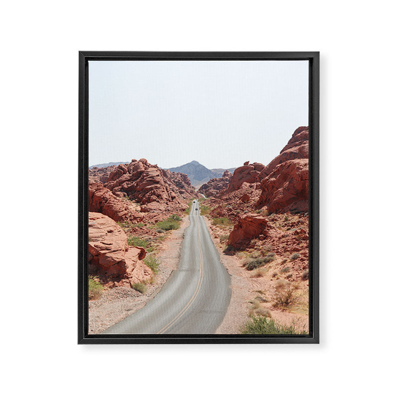 Roads Of Nevada Desert Picture | Valley Of Fire State Park Art Print | USA Travel Photography Framed Canvas Print Gallery Image 6