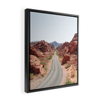 Roads Of Nevada Desert Picture | Valley Of Fire State Park Art Print | USA Travel Photography Framed Canvas Print Gallery Image 2