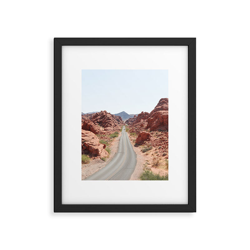Roads Of Nevada Desert Picture | Valley Of Fire State Park Art Print | USA Travel Photography Framed Art Print Gallery Image 5
