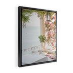 Sorrento Vibes | Balcony In Italy With Pink Flowers Photo Print | Summer Travel Photography Framed Canvas Print Gallery Image 2