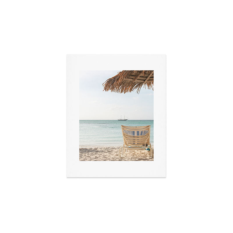 Summer Holiday Beach Photo | Aruba Island Ocean View Art Print | Caribbean Nature Travel Photography Art Print Gallery Image 1