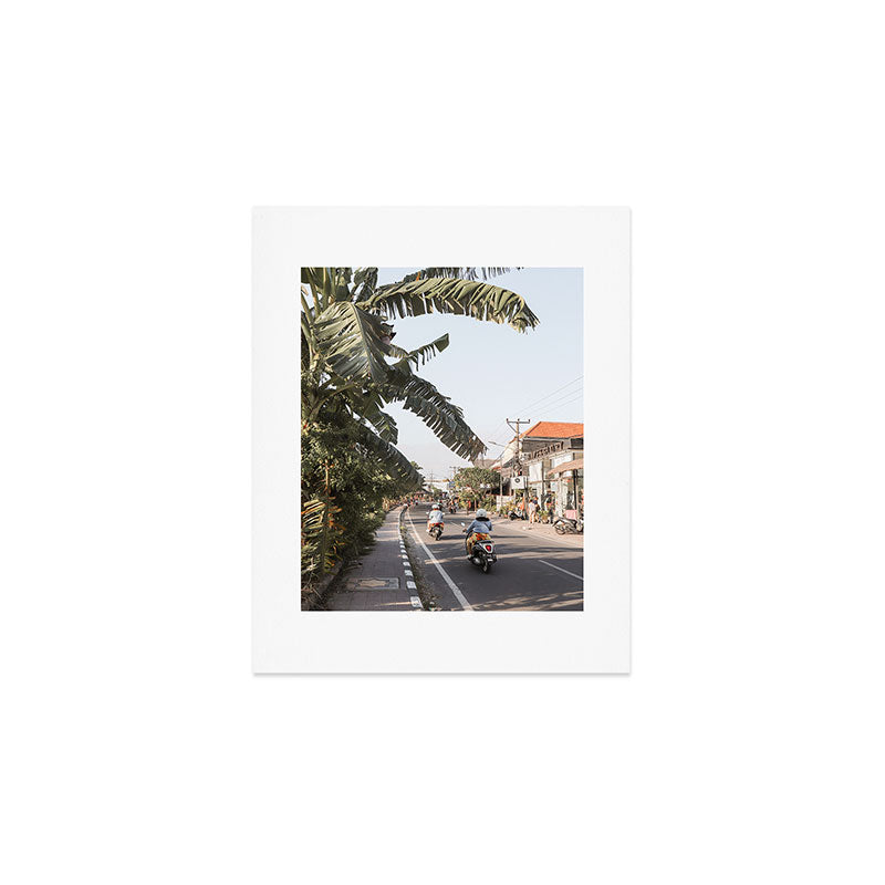 Tropical Road On Bali Island Art Print | Summer Holiday Photo | Digital Indonesia Travel Photography Art Print Gallery Image 1