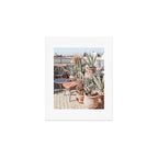 Tropical Rooftop In Marrakech Photo | Cactus Plants Boho Art Print | Morocco Travel Photography Art Print Gallery Image 1