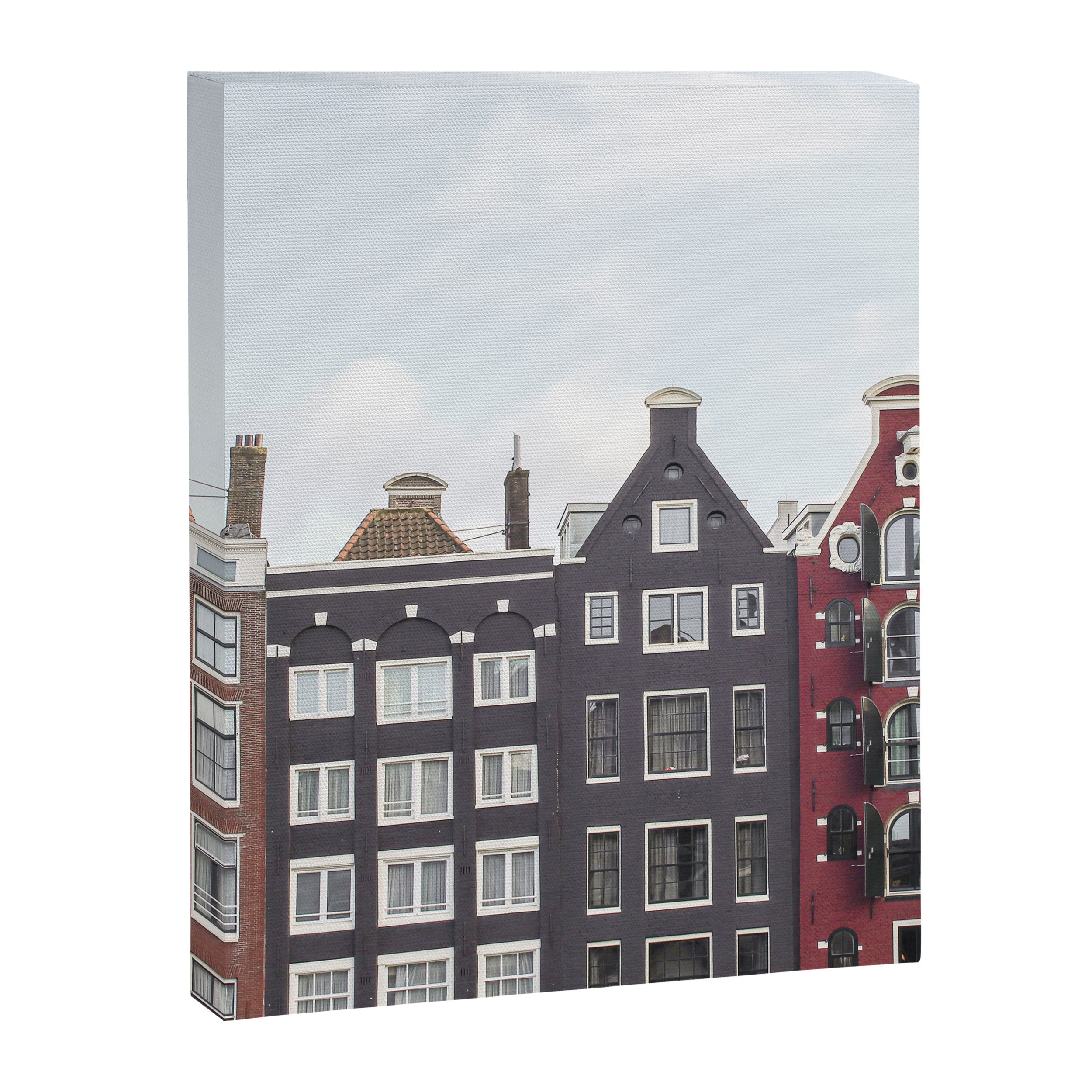 Typical Houses Of Amsterdam Picture | Dutch Urban City Architecture Art Print | Europe Travel Photography Canvas Print Gallery Image 6