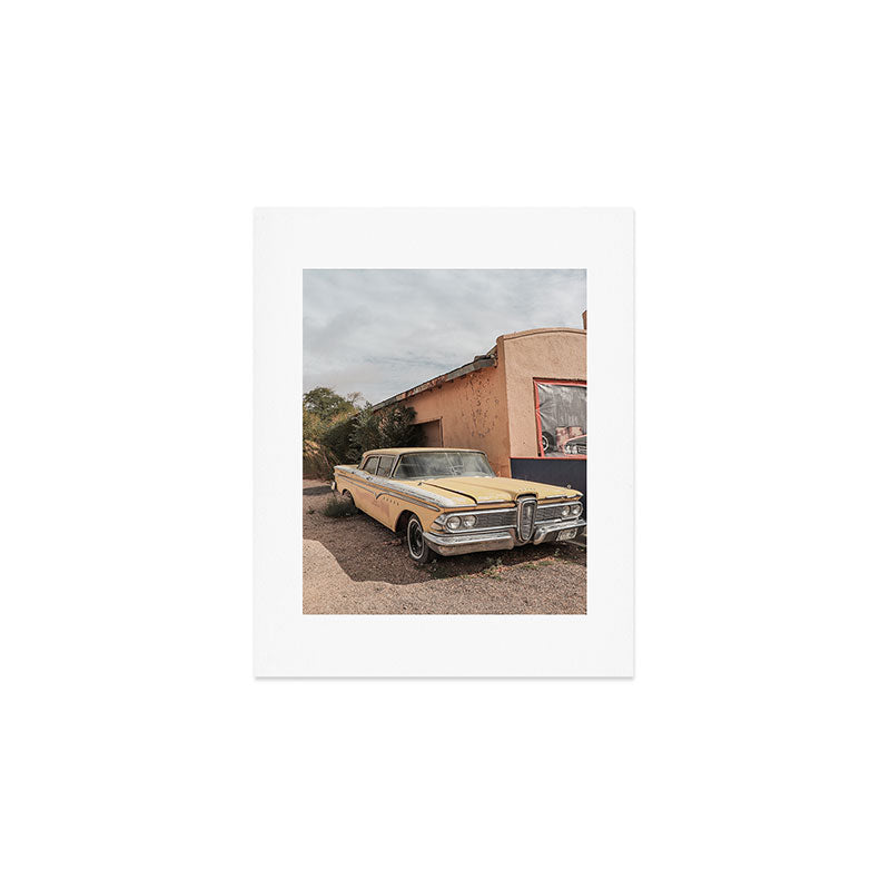 Vintage American Car Art Print | Famous Route 66 Scene Arizona Photo | USA Color Travel Photography Art Print Gallery Image 1