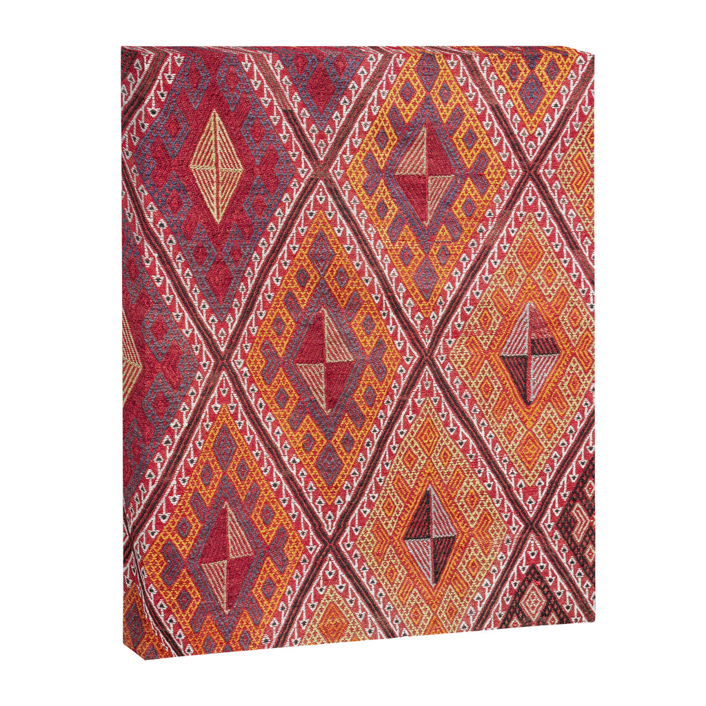 Woven Carpet | Red and Orange Oriental Design Print | Colors of Cappadocia Canvas Print Gallery Image 6