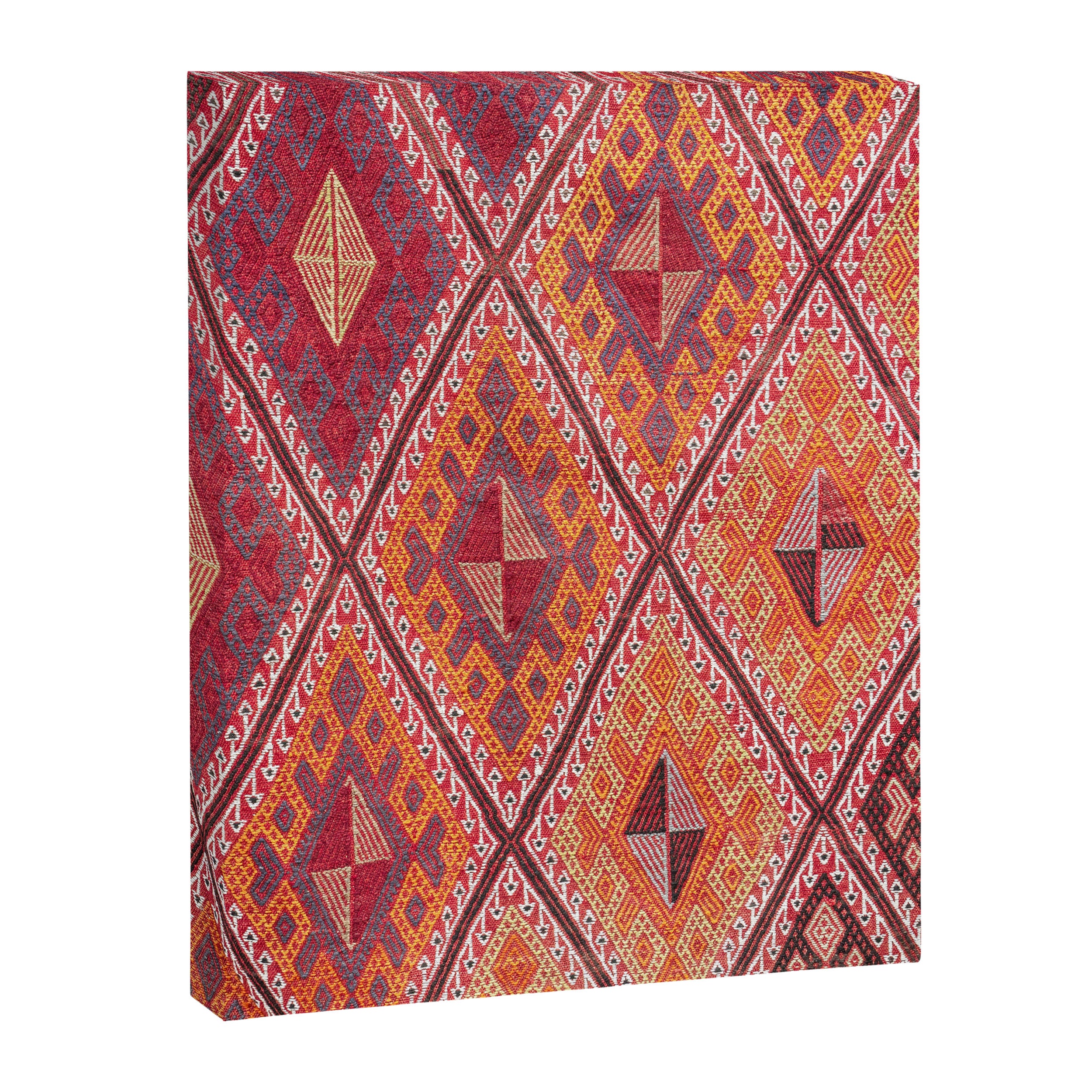 Woven Carpet | Red and Orange Oriental Design Print | Colors of Cappadocia Canvas Print Gallery Image 6