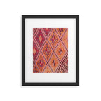 Woven Carpet | Red and Orange Oriental Design Print | Colors of Cappadocia Framed Art Print Gallery Image 5
