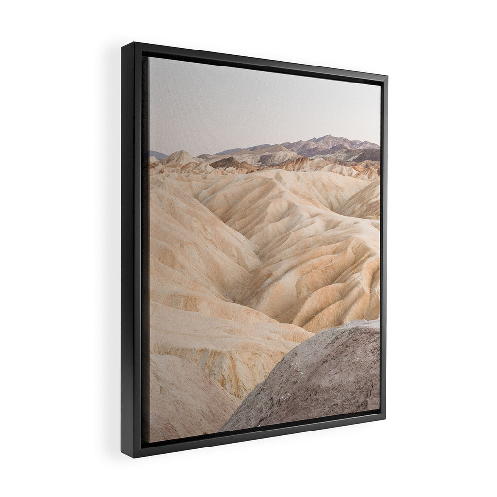 Zabriskie Point In Death Valley National Park Photo | Landscape Art Print | USA Travel Photography Framed Canvas Print Gallery Image 2