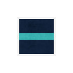 classic - navy and aqua Art Print Gallery Image 1