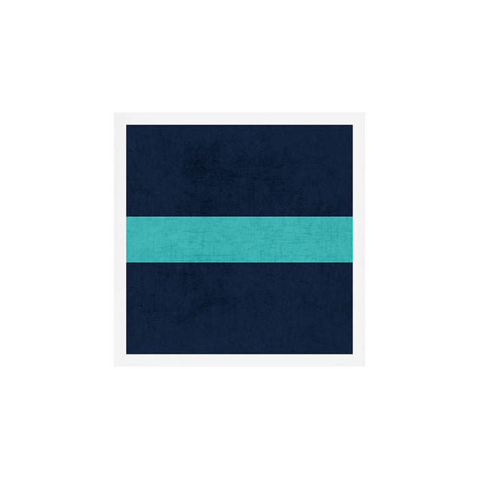 classic - navy and aqua Art Print Gallery Image 1