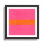 hot pink and orange classic  Framed Art Print Gallery Image 1