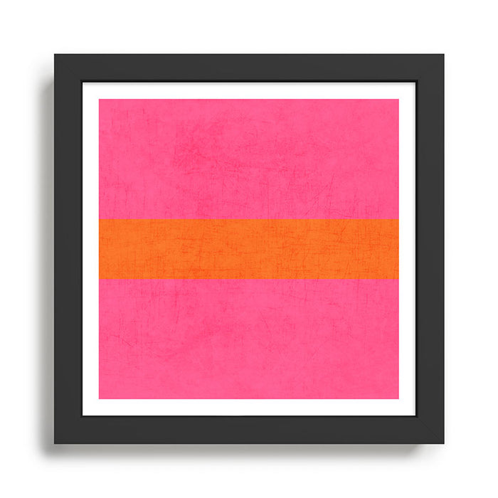 hot pink and orange classic  Framed Art Print Gallery Image 1