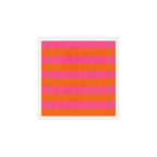 hot pink and orange stripes Art Print Gallery Image 1