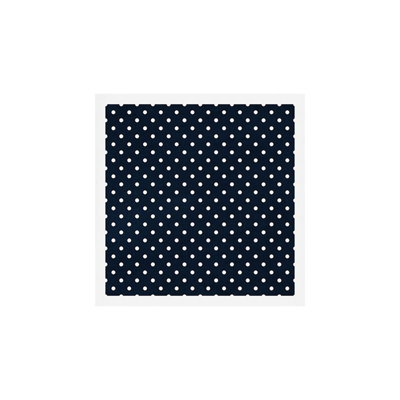 navy swiss dots Art Print Gallery Image 1