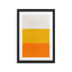 three stripes - candy corn Framed Art Print Gallery Image 2