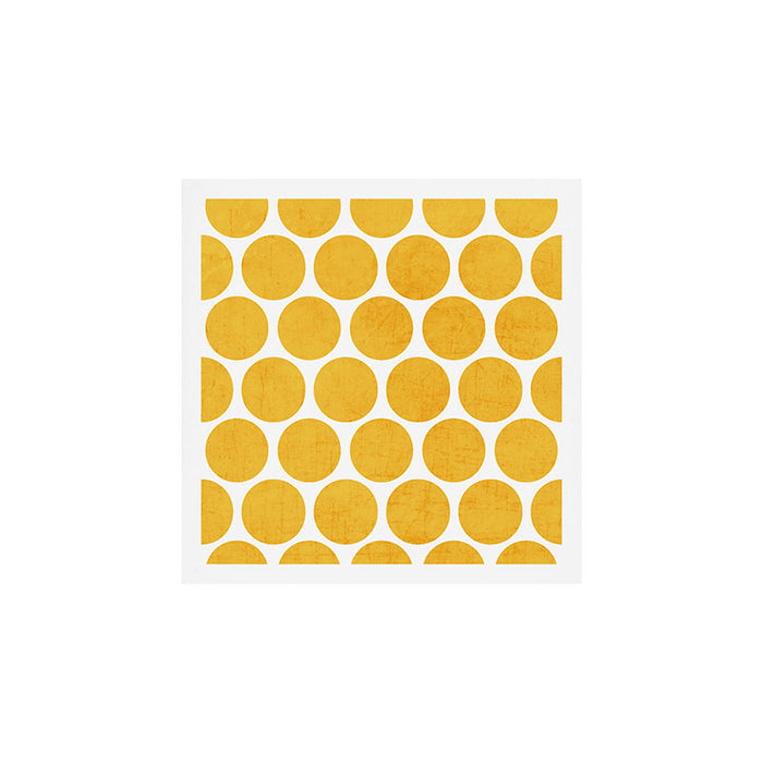 yellow polka dots Art Print Gallery Image 1