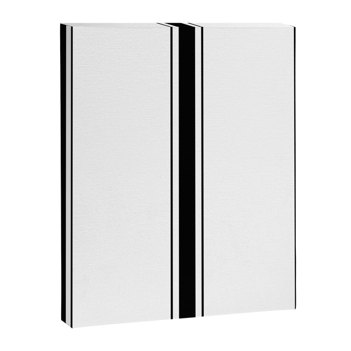 Black And White Stripes Canvas Print Gallery Image 1