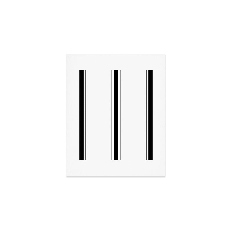 Black And White Stripes Art Print Gallery Image 1