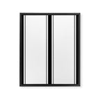 Black And White Stripes Framed Canvas Print Gallery Image 8
