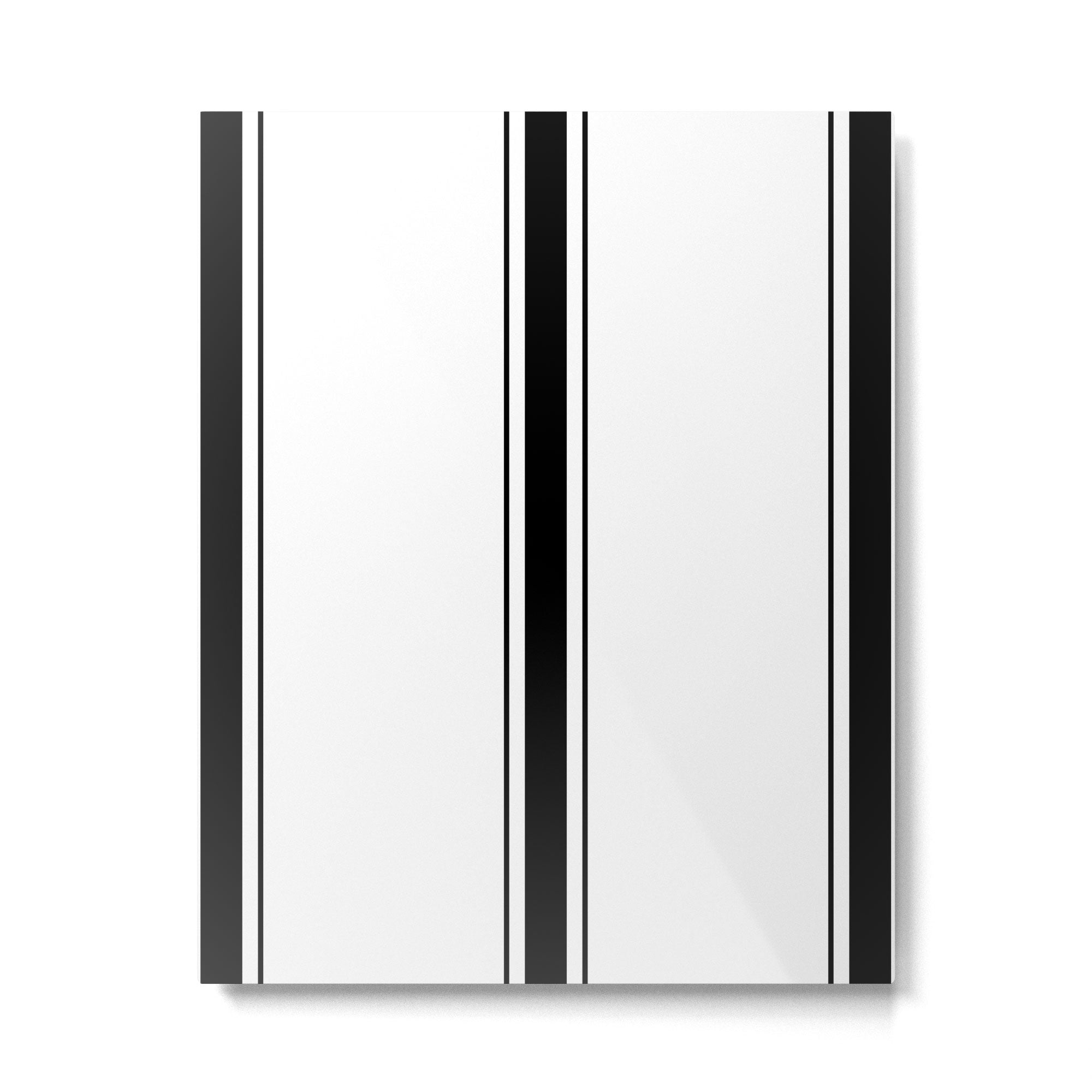 Black And White Stripes Metal Print Gallery Image 6