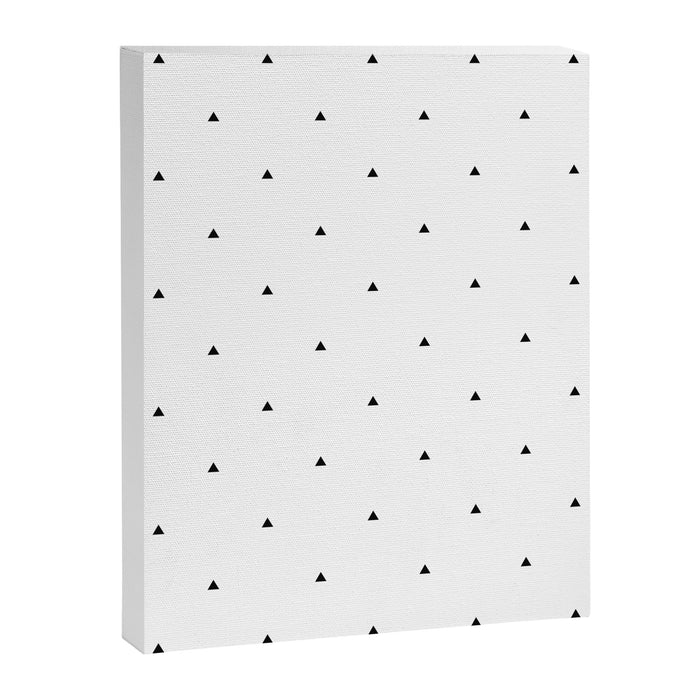 Black and white triangle pattern Canvas Print Gallery Image 1