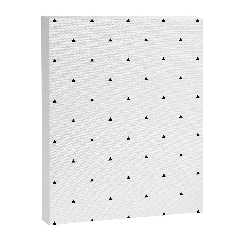 Black and white triangle pattern Canvas Print Gallery Image 8