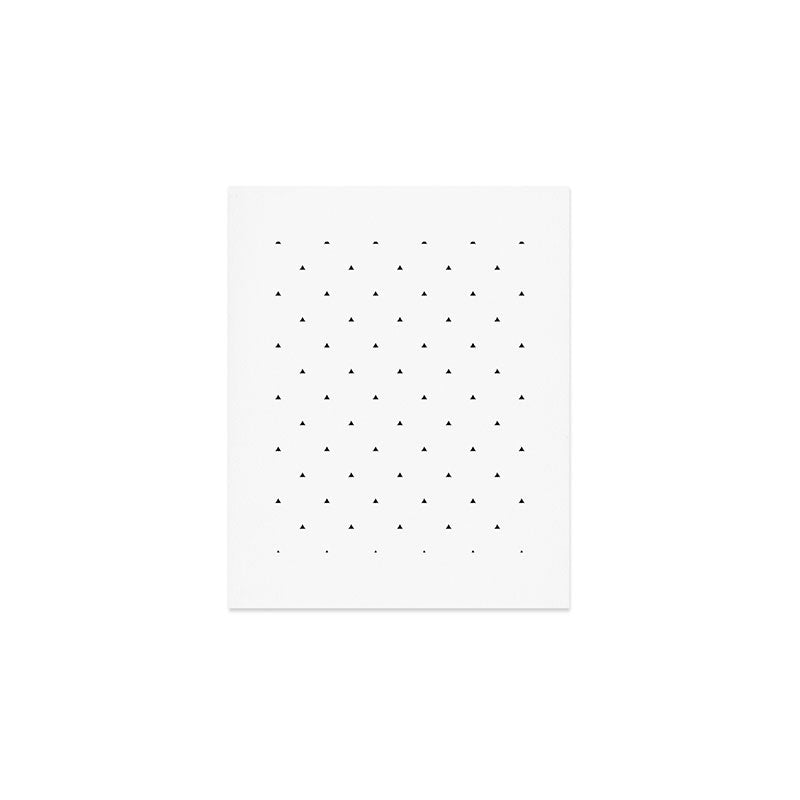 Black and white triangle pattern Art Print Gallery Image 1