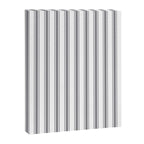 Gray blue ticking stripes Canvas Print Gallery Image 8