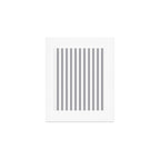 Gray blue ticking stripes Art Print Gallery Image 1
