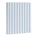 Light blue ticking stripes Canvas Print Gallery Image 8