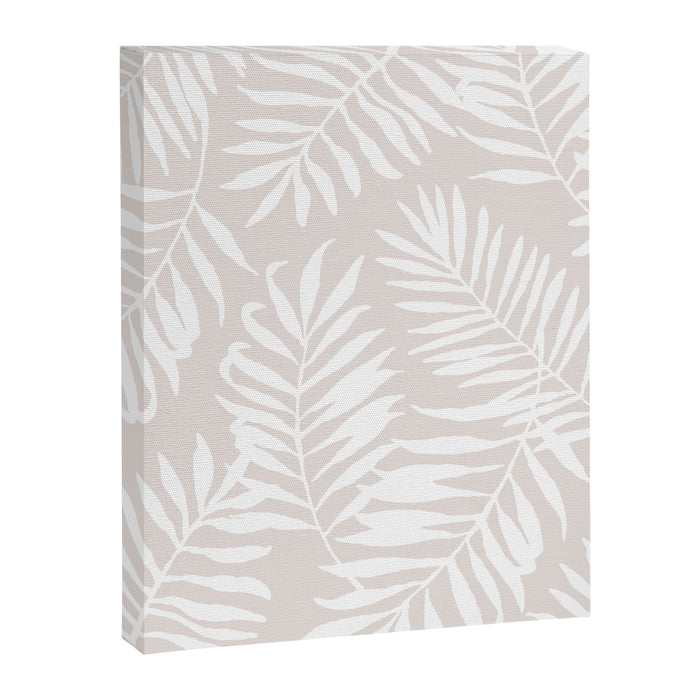Tropical Palm Leaves - Palm Leaf Pattern - Sandy Beige Canvas Print Gallery Image 1