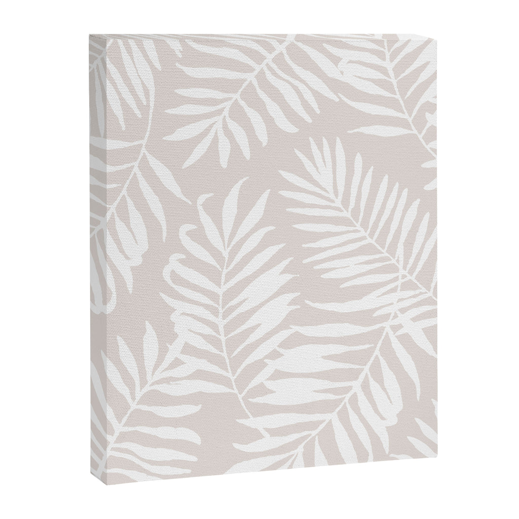 Tropical Palm Leaves - Palm Leaf Pattern - Sandy Beige Canvas Print Gallery Image 8