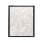 Tropical Palm Leaves - Palm Leaf Pattern - Sandy Beige Framed Canvas Print Gallery Image 8