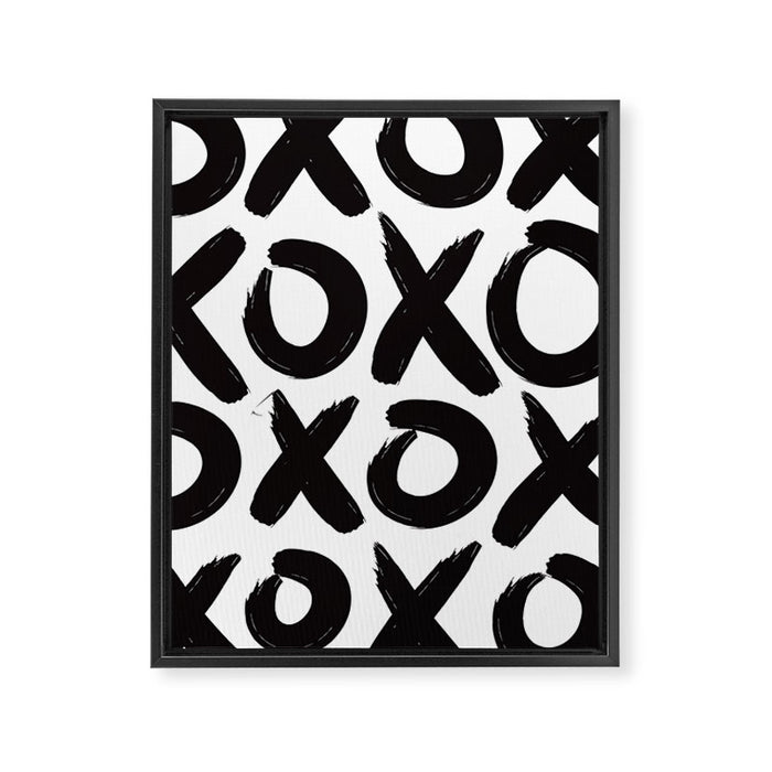 XOXO Framed Canvas Print Gallery Image 1