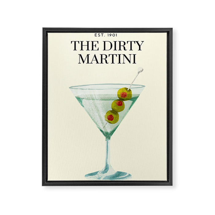 Dirty-Martini Framed Canvas Print Gallery Image 1
