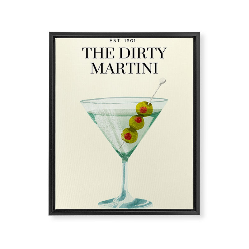 Dirty-Martini Framed Canvas Print Gallery Image 6